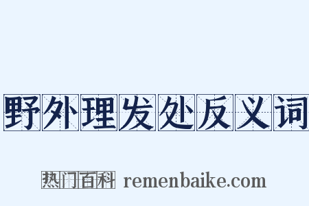 野外理发处反义词是什么意思的图片